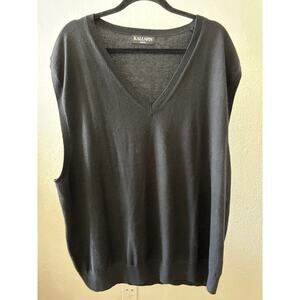 Kallspin Mens Sweater Vest Wool / Cashmere Blend Size XXXL